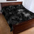 Hawaiian Honu And Surfboards Quilt Bed Set Silver Style - Polynesian Pride