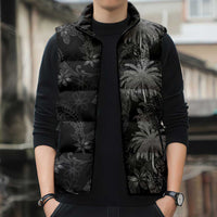 Hawaiian Honu And Surfboards Sleeveless Puffer Jacket Silver Style LT05 - Polynesian Pride