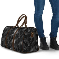 Hawaiian Honu And Surfboards Travel Bag Silver Style - Polynesian Pride