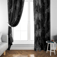 Hawaiian Honu And Surfboards Window Curtain Silver Style - Polynesian Pride