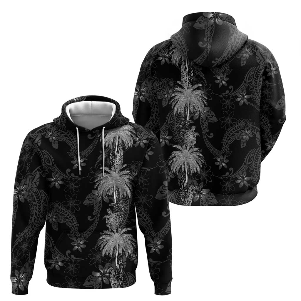 Hawaiian Honu And Surfboards Zip Hoodie Silver Style - Polynesian Pride