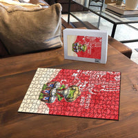 Puerto Rico Puzzle Coqui Frog With Polynesian Pattern - Polynesian Pride