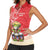 Personalized Puerto Rico Women Sleeveless Polo Shirt Coqui Frog With Polynesian Pattern - Polynesian Pride