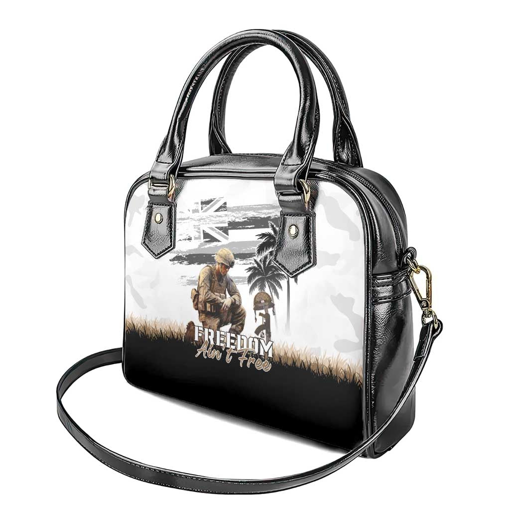 Hawaii Veterans Day Shoulder Handbag Honor The Fallen Flag Grunge Style
