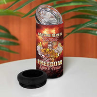Hawaii Veterans Day 4 in 1 Can Cooler Tumbler May We Never Forget Freedom Isn't Free