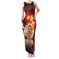 Hawaii Veterans Day Family Matching Tank Maxi Dress and Hawaiian Shirt May We Never Forget Freedom Isn't Free