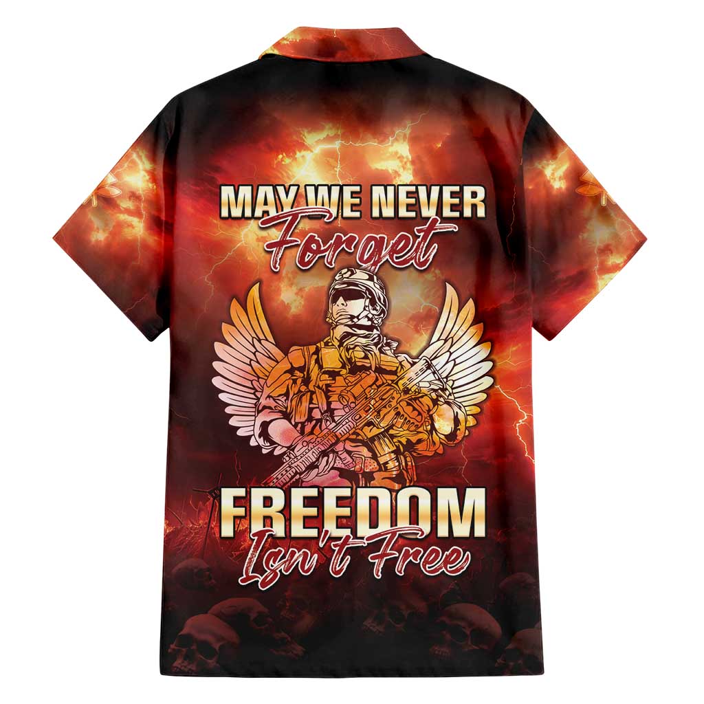 Hawaii Veterans Day Hawaiian Shirt May We Never Forget Freedom Isn't Free