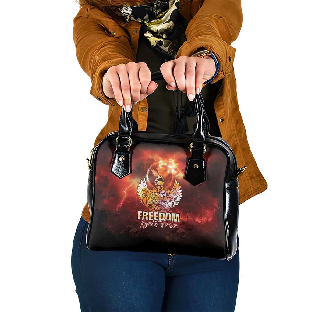 Hawaii Veterans Day Shoulder Handbag May We Never Forget Freedom Isn't Free LT05 One Size Red - Polynesian Pride