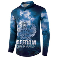 Federated States of Micronesia Veterans Day Button Sweatshirt May We Never Forget Freedom Isn't Free
