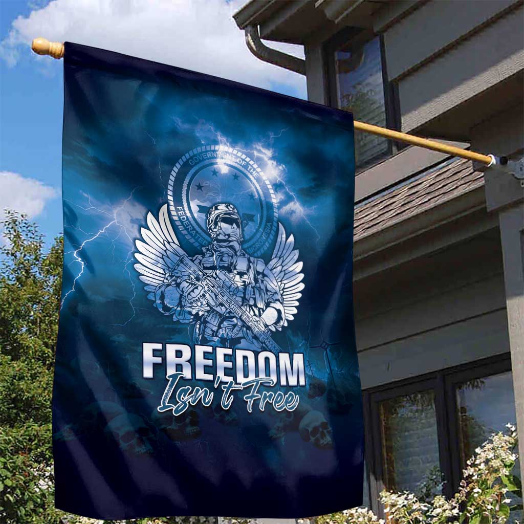 Federated States of Micronesia Veterans Day Garden Flag May We Never Forget Freedom Isn't Free LT05 - Polynesian Pride