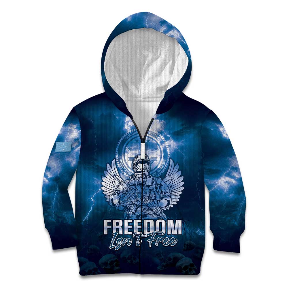 Federated States of Micronesia Veterans Day Kid Hoodie May We Never Forget Freedom Isn't Free