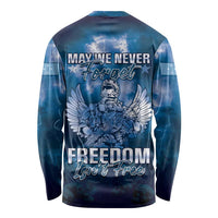 Federated States of Micronesia Veterans Day Long Sleeve Shirt May We Never Forget Freedom Isn't Free LT05 - Polynesian Pride
