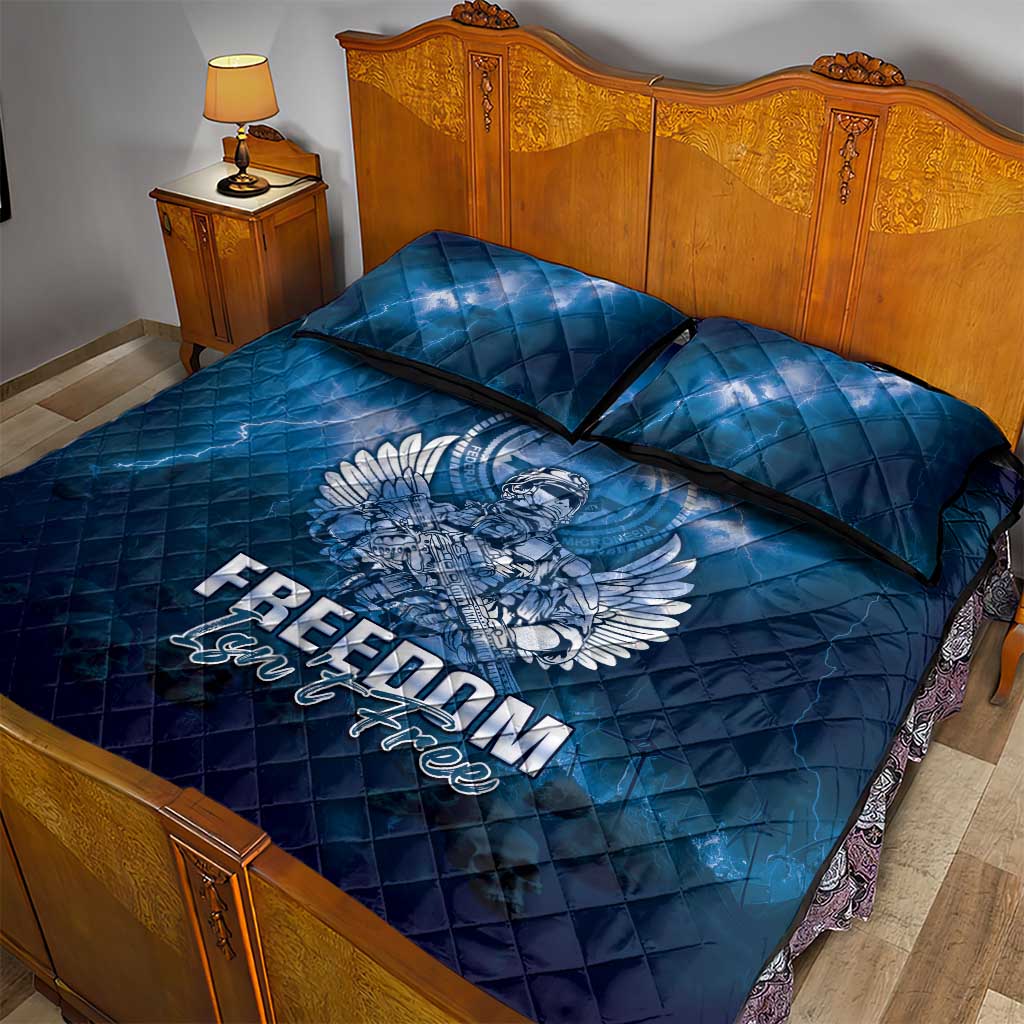 Federated States of Micronesia Veterans Day Quilt Bed Set May We Never Forget Freedom Isn't Free