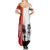 French Polynesia Armistice Day Family Matching Summer Maxi Dress and Hawaiian Shirt Lest We Forget Flag Style