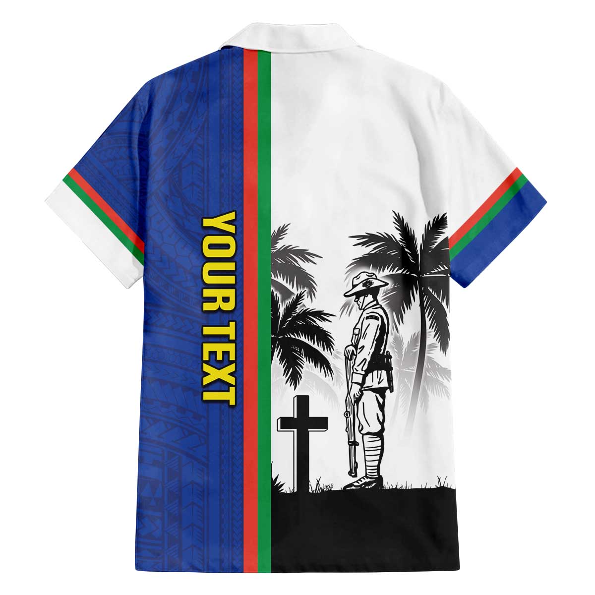 New Caledonia Armistice Day Family Matching Off Shoulder Short Dress and Hawaiian Shirt Lest We Forget Flag Style