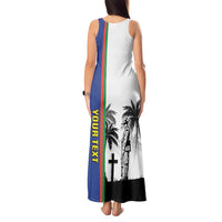 New Caledonia Armistice Day Tank Maxi Dress Lest We Forget Flag Style