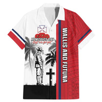 Wallis and Futuna Armistice Day Family Matching Mermaid Dress and Hawaiian Shirt Lest We Forget Flag Style