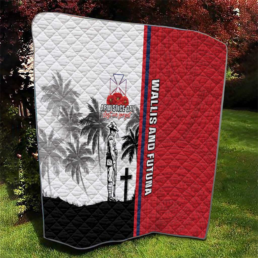 Wallis and Futuna Armistice Day Quilt Lest We Forget Flag Style