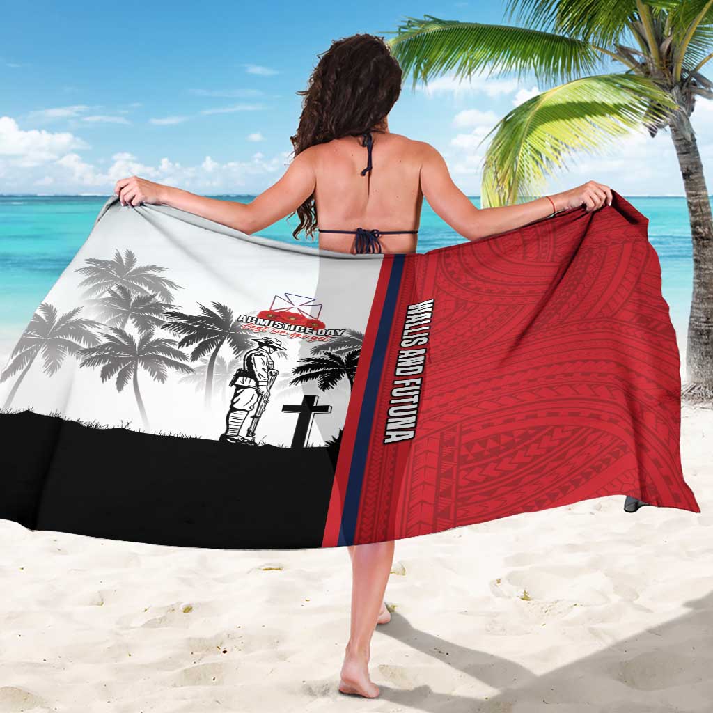 Wallis and Futuna Armistice Day Sarong Lest We Forget Flag Style