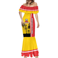 Marquesas Islands Armistice Day Mermaid Dress Lest We Forget Flag Style