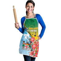 Malampa Fiji Day Apron Tribal Pattern With Tropical Flowers - Polynesian Pride
