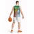 Personalised Malampa Fiji Day Basketball Jersey Tribal Pattern With Tropical Flowers - Polynesian Pride