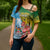 Personalised Malampa Fiji Day Cross Shoulder Shirt Tribal Pattern With Tropical Flowers - Polynesian Pride