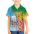 Personalised Malampa Fiji Day Family Matching Off The Shoulder Long Sleeve Dress and Hawaiian Shirt Tribal Pattern With Tropical Flowers - Polynesian Pride