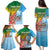 Personalised Malampa Fiji Day Family Matching Puletasi and Hawaiian Shirt Tribal Pattern With Tropical Flowers - Polynesian Pride