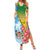 Personalised Malampa Fiji Day Family Matching Summer Maxi Dress and Hawaiian Shirt Tribal Pattern With Tropical Flowers - Polynesian Pride