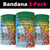 Malampa Fiji Day Neck Gaiter Tribal Pattern With Tropical Flowers - Polynesian Pride