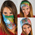 Malampa Fiji Day Neck Gaiter Tribal Pattern With Tropical Flowers - Polynesian Pride