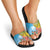 Malampa Fiji Day Slide Sandals Tribal Pattern With Tropical Flowers - Polynesian Pride