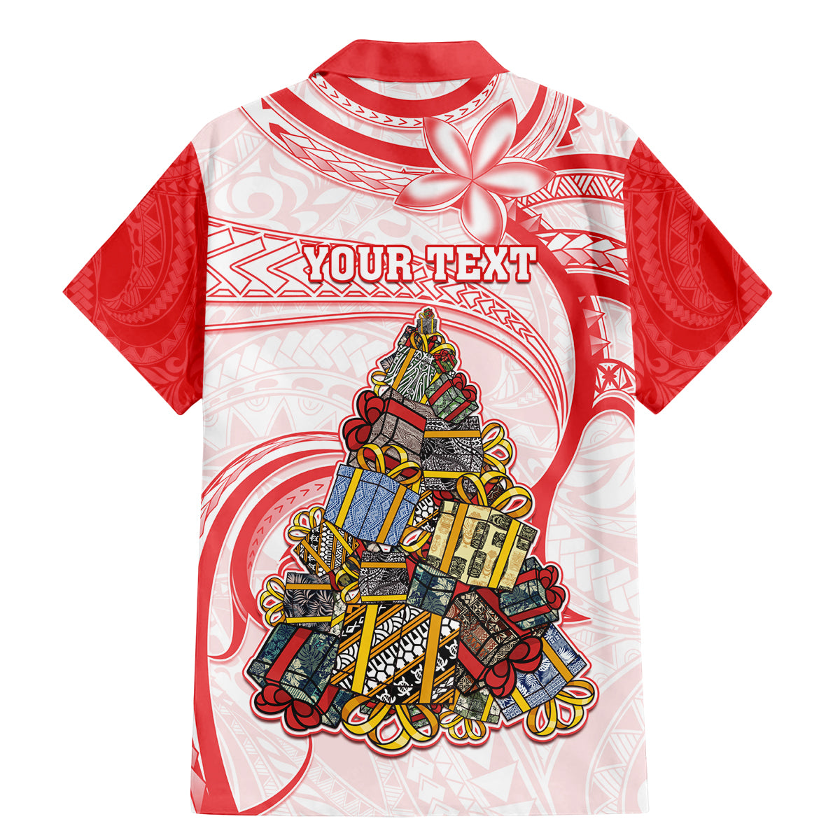 Personalized Happy Boxing Day Family Matching Mermaid Dress and Hawaiian Shirt Polynesian Gift Boxes Christmas Tree LT05 - Polynesian Pride