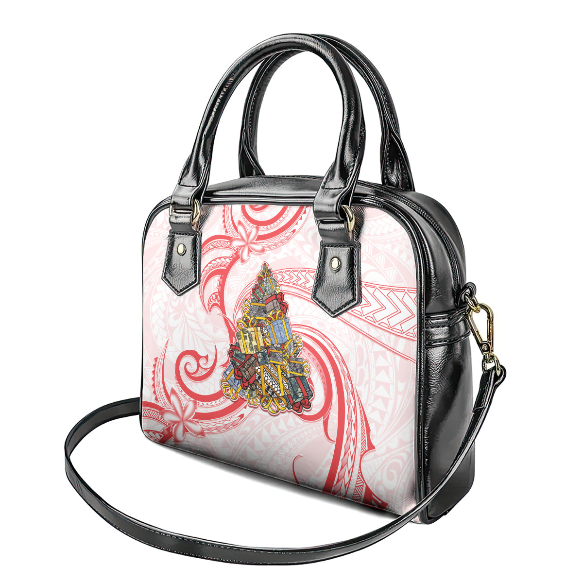 Happy Boxing Day Shoulder Handbag Polynesian Gift Boxes Christmas Tree LT05 - Polynesian Pride