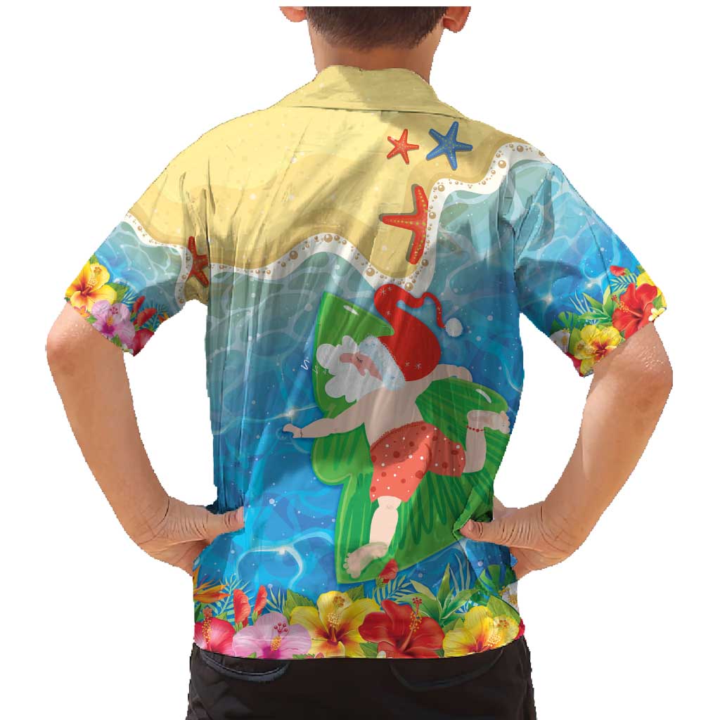 Christmas In Hawaii Family Matching Mermaid Dress and Hawaiian Shirt Tis The Sea Sun