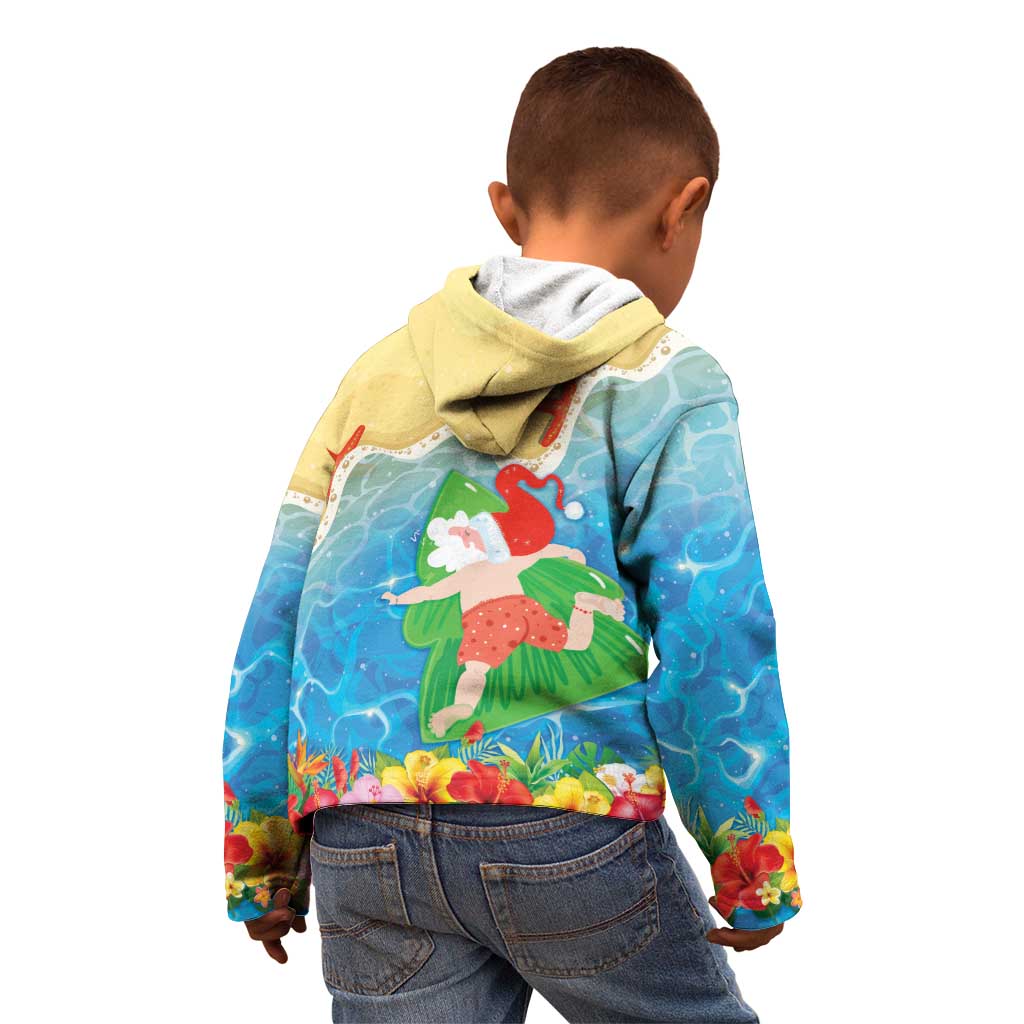 Christmas In Hawaii Kid Hoodie Tis The Sea Sun