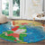 Christmas In Hawaii Round Carpet Tis The Sea Sun