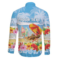 Personalised Hawaii Funny Thanksgiving Family Matching Puletasi and Hawaiian Shirt Thankful From The Beach