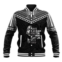 American Samoa MLK Day Baseball Jacket Polynesian Style