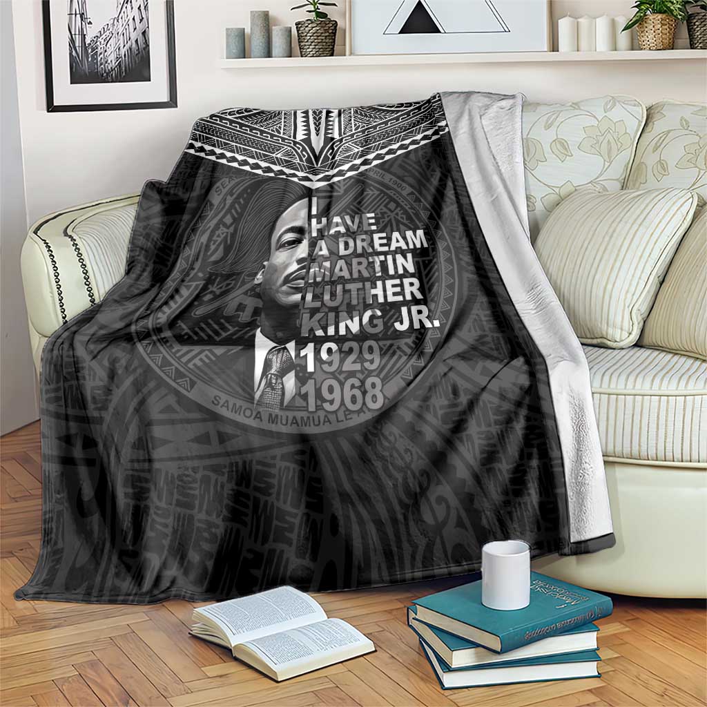 American Samoa MLK Day Blanket Polynesian Style LT05 Black - Polynesian Pride
