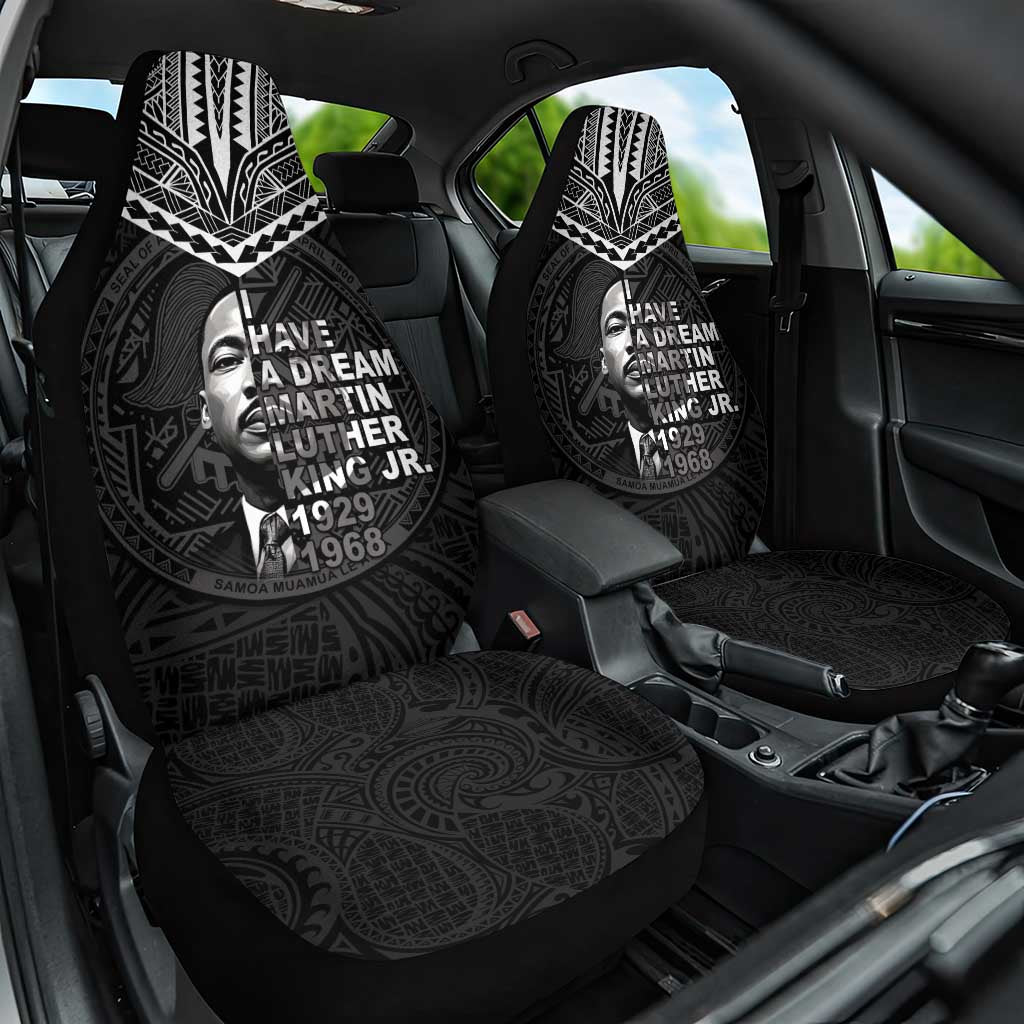 American Samoa MLK Day Car Seat Cover Polynesian Style LT05 One Size Black - Polynesian Pride