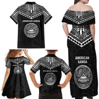 American Samoa MLK Day Family Matching Off Shoulder Maxi Dress and Hawaiian Shirt Polynesian Style