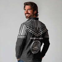 American Samoa MLK Day Long Sleeve Polo Shirt Polynesian Style LT05 - Polynesian Pride
