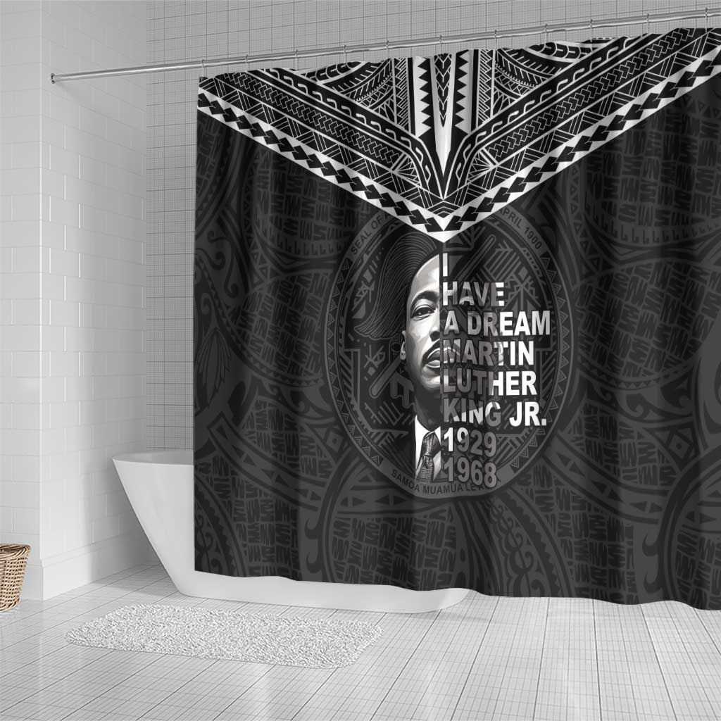 American Samoa MLK Day Shower Curtain Polynesian Style