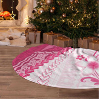 Bula Fiji Tree Skirt Pink Plumeria Masi Tapa Pattern - Polynesian Pride