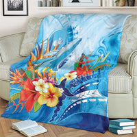 Polynesia Humpback Whale Blanket Ocean Style