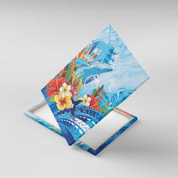 Polynesia Humpback Whale Canvas Wall Art Ocean Style