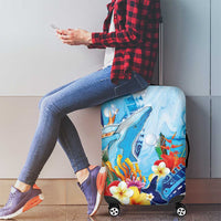 Polynesia Humpback Whale Luggage Cover Ocean Style