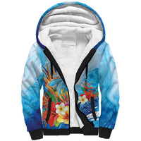 Polynesia Humpback Whale Sherpa Hoodie Ocean Style